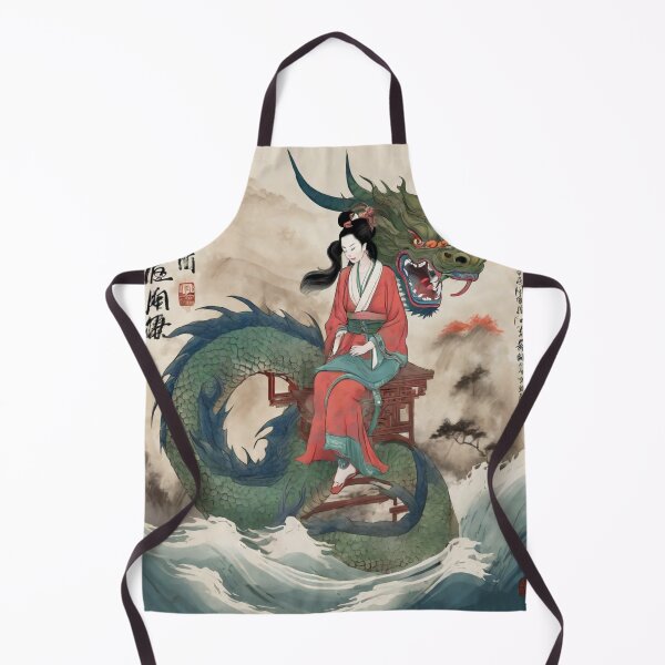 Item preview, Oriental girl and dragon designed and sold by Luhgoveiia.