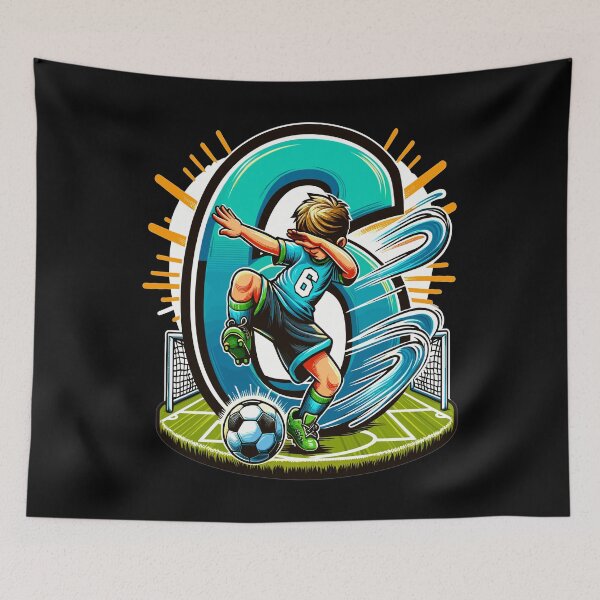 Item preview, 6 Year Old Boy Soccer Birthday Shirt Idea designed and sold by druckfun.