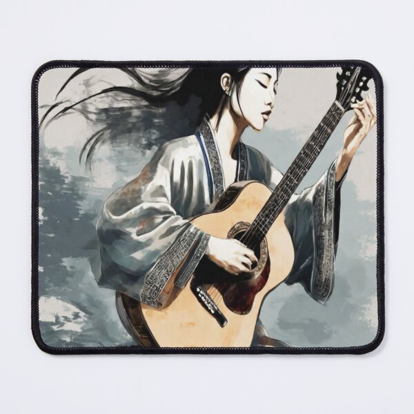 Item preview, Oriental girl and guittar  designed and sold by Luhgoveiia.