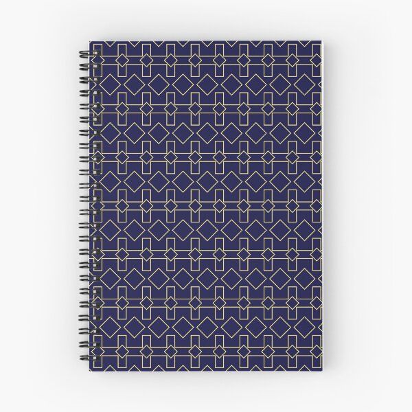Item preview, Ethereal Geometry- Seamless Gold and Blue Patterns designed and sold by Looming Lines.