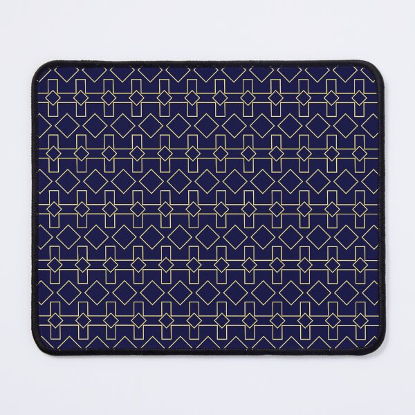 Item preview, Ethereal Geometry- Seamless Gold and Blue Patterns designed and sold by Looming Lines.