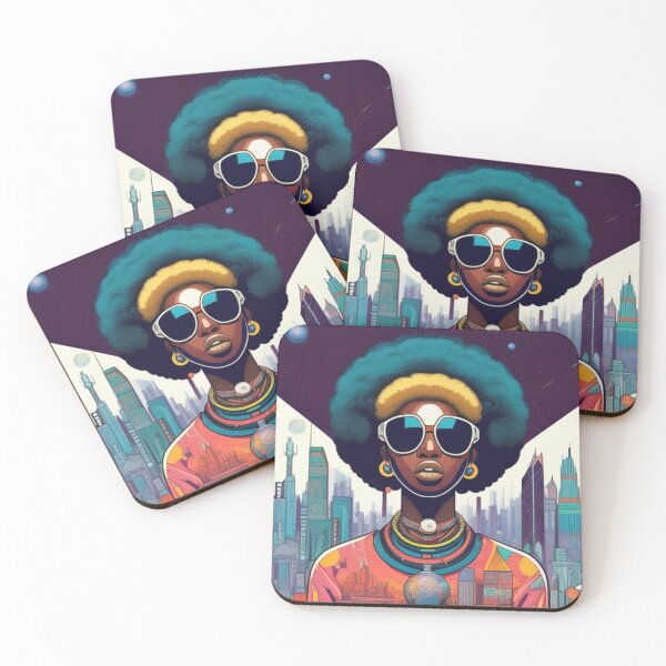 Item preview, Impresión de arte afrofuturismo designed and sold by Roxburylane.
