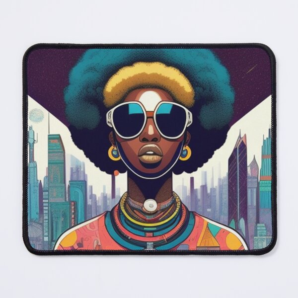 Item preview, Afrofuturism art print designed and sold by Roxburylane.