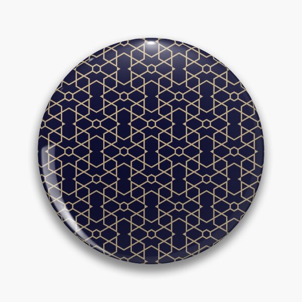 Item preview, Abstract Azure Pattern  - Seamless Gold Geometry designed and sold by Looming Lines.