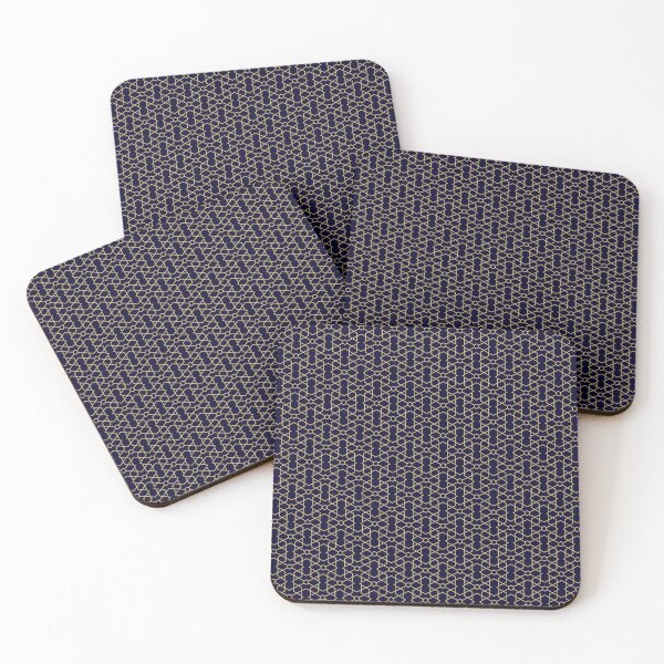 Item preview, Abstract Azure Pattern  - Seamless Gold Geometry designed and sold by Looming Lines.