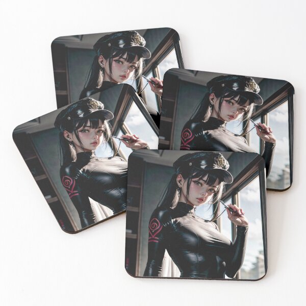Item preview, Cute WSAT Officer Black Lather Uniform  designed and sold by NPC-Trader.