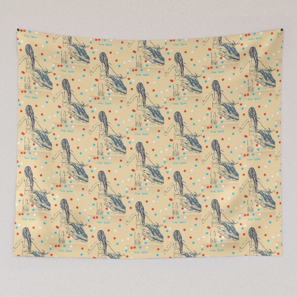 Item preview, Free spirited girl  designed and sold by Tonyasartprints.