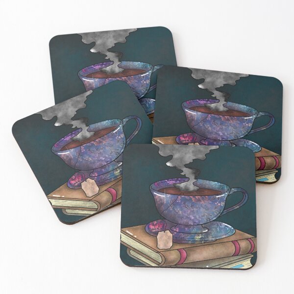 Item preview, Hot Tea Over Some Books designed and sold by madam-moonbeam.
