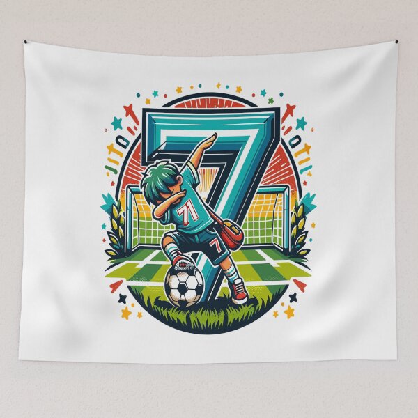 Item preview, 7 Year Old Boy Soccer Birthday Shirt Idea designed and sold by druckfun.