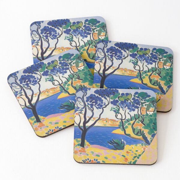 Item preview, Matisse inspired Coastal Charm Collioure Landscape Painting designed and sold by Tamas Das.