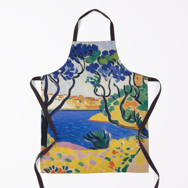 Item preview, Matisse inspired Coastal Charm Collioure Landscape Painting designed and sold by Tamas Das.