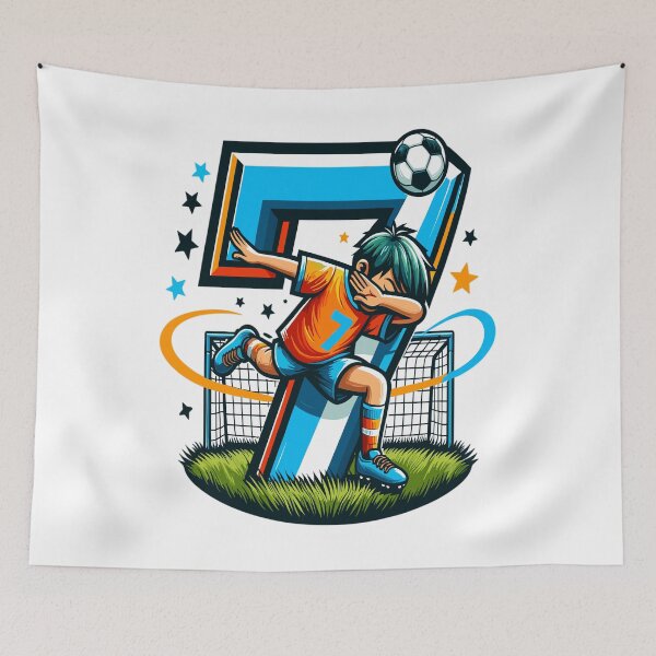 Item preview, 7 Year Old Boy Soccer Birthday Shirt Idea designed and sold by druckfun.