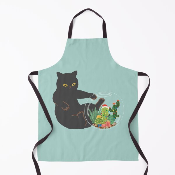Item preview, Christmas Cactus and Black Cat designed and sold by chillaxcats.