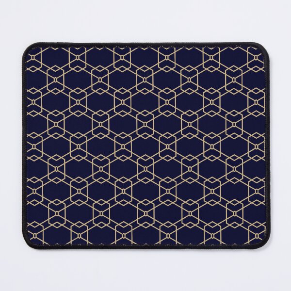 Item preview, Symmetric Patterns - Seamless Blue And Gold Geometry designed and sold by Looming Lines.