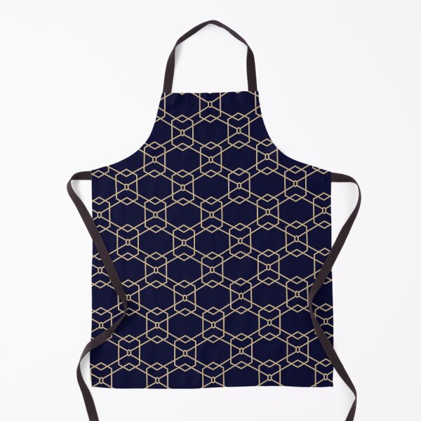 Item preview, Symmetric Patterns - Seamless Blue And Gold Geometry designed and sold by Looming Lines.