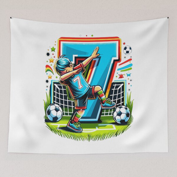 Item preview, 7 Year Old Boy Soccer Birthday Shirt Idea designed and sold by druckfun.