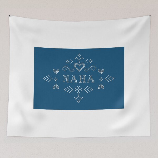 Item preview, Nähä, funny Swedish cross stitched designed and sold by Goddessart.