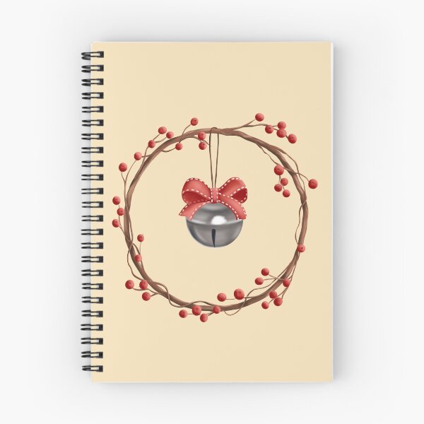 Item preview, Christmas Red Berry Wreath with Bell designed and sold by LJArtworkDesign.