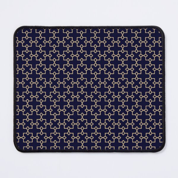 Item preview, Radiant Symmetry - Seamless Gold and Blue Geometry designed and sold by Looming Lines.