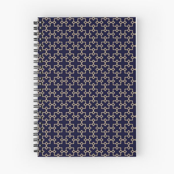 Item preview, Radiant Symmetry - Seamless Gold and Blue Geometry designed and sold by Looming Lines.