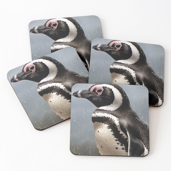 Item preview, Vivid African Penguin Portrait in Oil designed and sold by ABArtByAlexST.