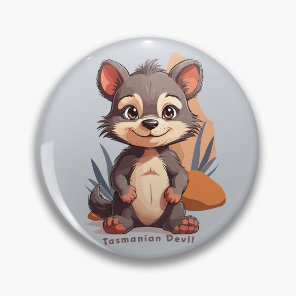 Item preview, Tasmanian Devil Whirlwind - Kawaii Wildlife Illustration designed and sold by MvuuStudio.