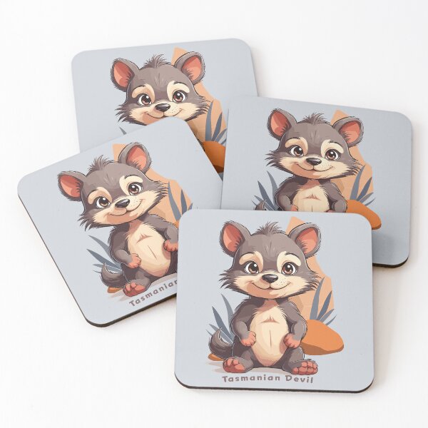Item preview, Tasmanian Devil Whirlwind - Kawaii Wildlife Illustration designed and sold by MvuuStudio.