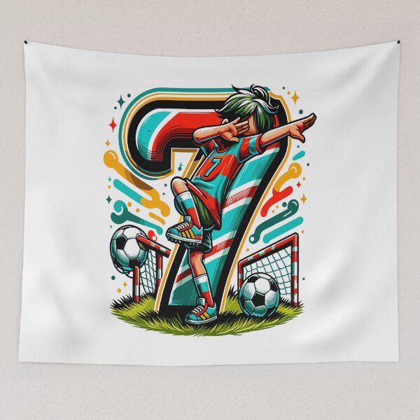 Item preview, 7 Year Old Boy Soccer Birthday Shirt Idea designed and sold by druckfun.