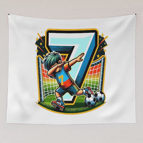 Item preview, 7 Year Old Boy Soccer Birthday Shirt Idea designed and sold by druckfun.
