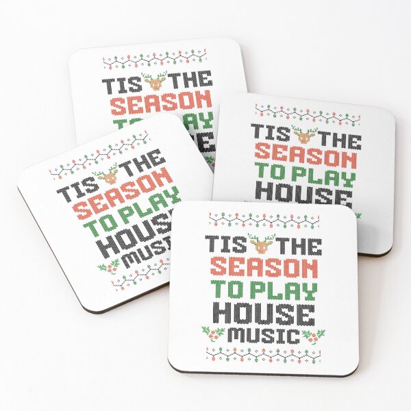 Item preview, HOUSE MUSIC  - Tis The Season Christmas (Black)  designed and sold by Discothreadz.