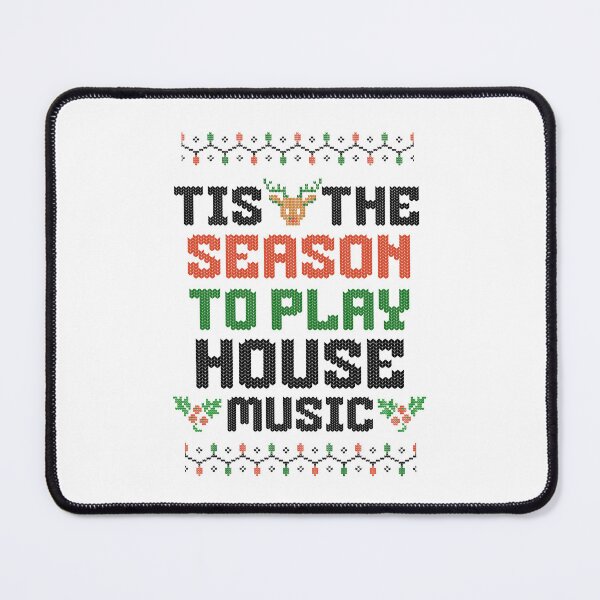 Item preview, HOUSE MUSIC - Tis The Season Christmas (Black) designed and sold by Discothreadz.