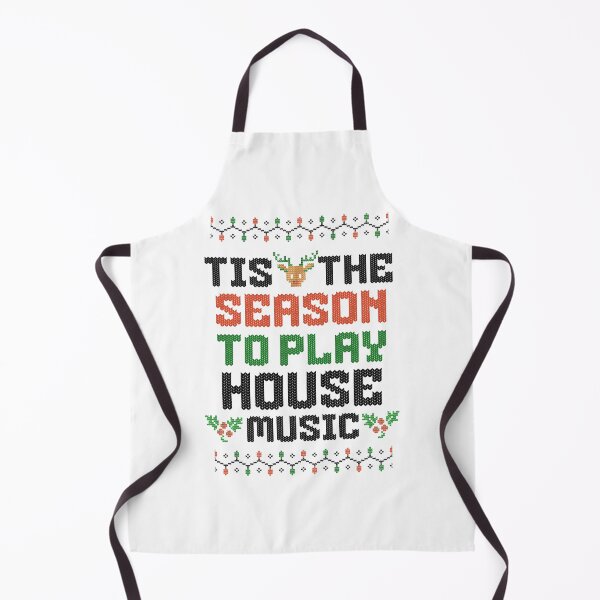 Item preview, HOUSE MUSIC - Tis The Season Christmas (Black) designed and sold by Discothreadz.