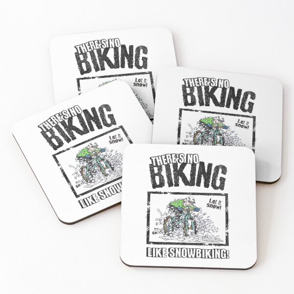 Item preview, There's no biking like snowbiking! designed and sold by DrawnToColour.