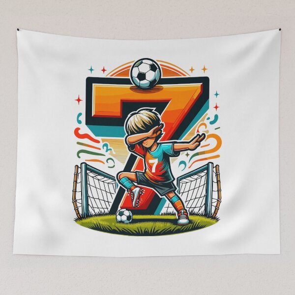 Item preview, 7 Year Old Boy Soccer Birthday Shirt Idea designed and sold by druckfun.