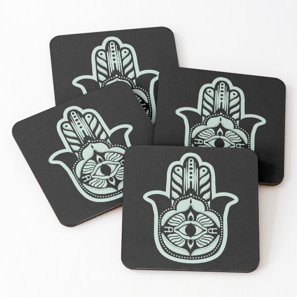 Item preview, Hamsa Lava - Coal + Mint designed and sold by Irene Estelle.