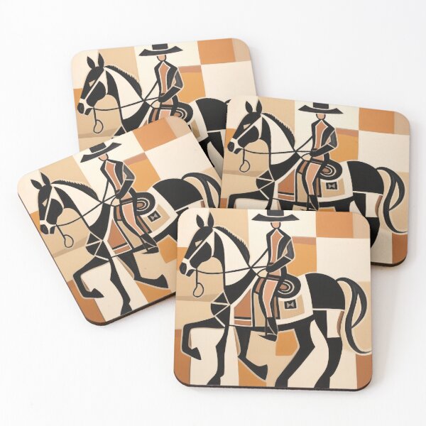 Item preview, Mid Century Vaquero - Vintage Mexican Cowboy on Horse designed and sold by GalleryOXO.