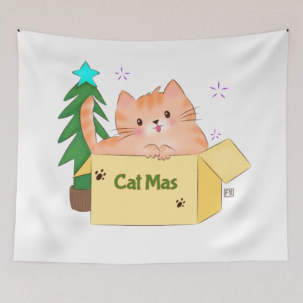 Item preview, Cute Cat | Cat Lover - Cat Christmas designed and sold by FennyWijayaMomo.