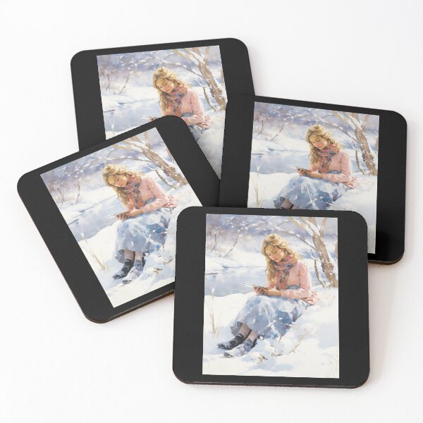 Item preview, Girl Sitting In The Snow designed and sold by SallieIrma.