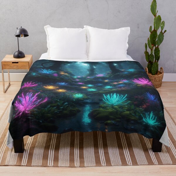 Item preview, Techpunk Enchantment: Bioluminescent Forest Dreamscape with Tetradic Glow designed and sold by RedArtG09.