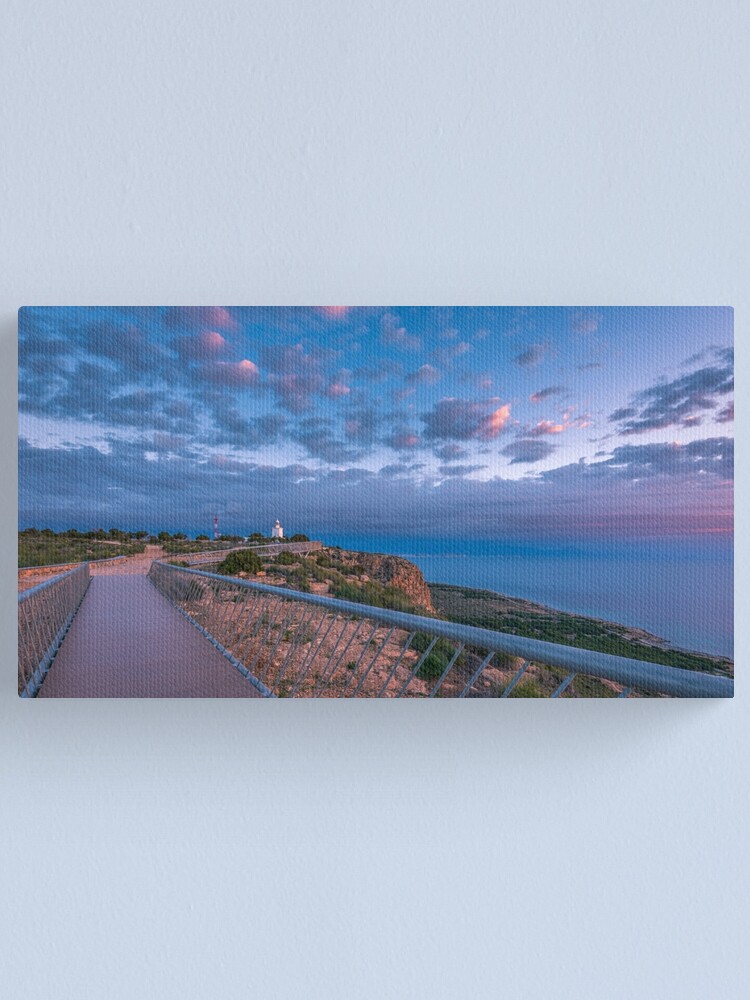 Thumbnail 1 of 3, Canvas Print, Faro del Cabo de Santa Pola - Sunrise designed and sold by RalphGoldsmith.