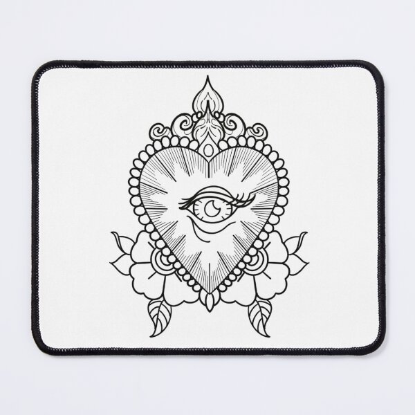 Item preview, Heart eye and flowers flash. designed and sold by ReaperRoseCo.