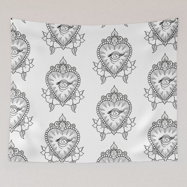 Item preview, Heart eye and flowers flash. designed and sold by ReaperRoseCo.