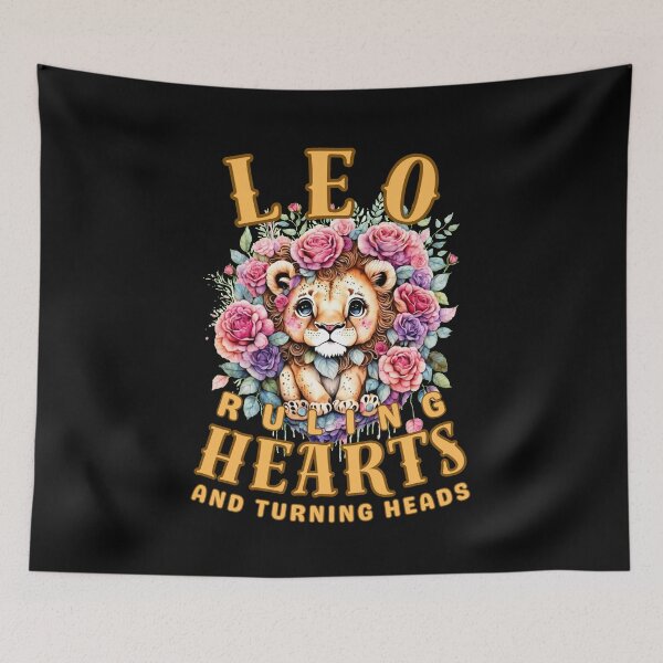 Item preview, Leo: Ruling Hearts And Turning Heads. leo sign designed and sold by ZodiacWonders.