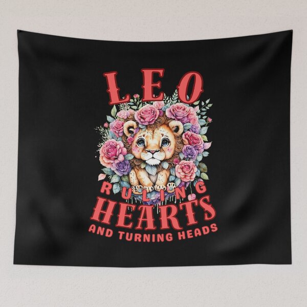 Item preview, Leo: Ruling Hearts And Turning Heads. leo astrology designed and sold by ZodiacWonders.