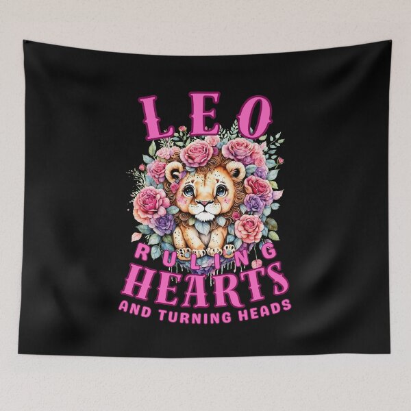 Item preview, Leo: Ruling Hearts And Turning Heads. leo horoscope designed and sold by ZodiacWonders.