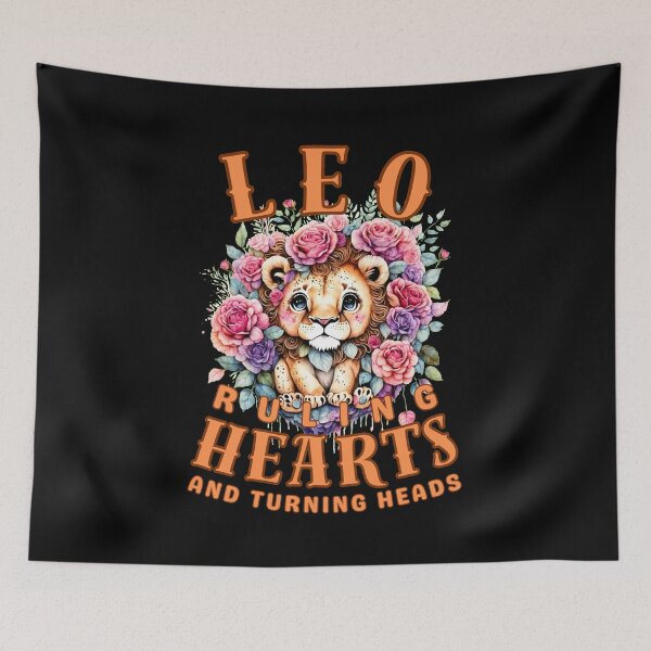 Item preview, Leo: Ruling Hearts And Turning Heads. leo quote designed and sold by ZodiacWonders.