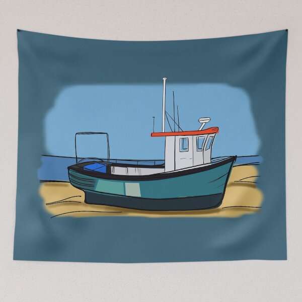 Item preview, Fishing boat on the beach designed and sold by Antoine Marineau Bélanger.