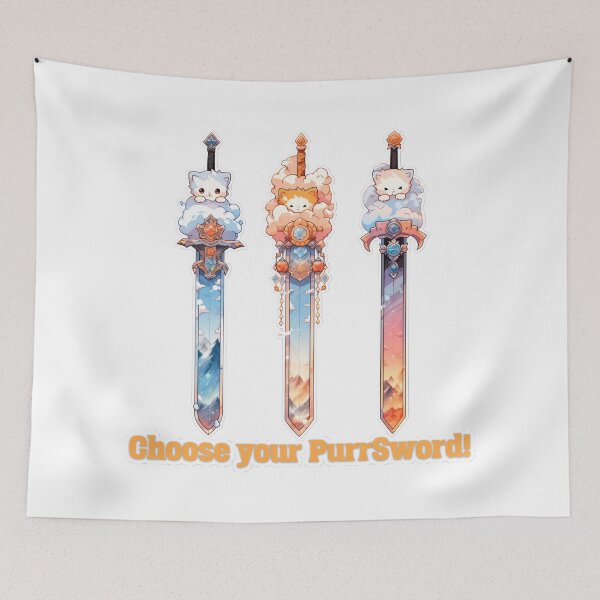 Item preview, Choose Your PurrSword designed and sold by duke818.