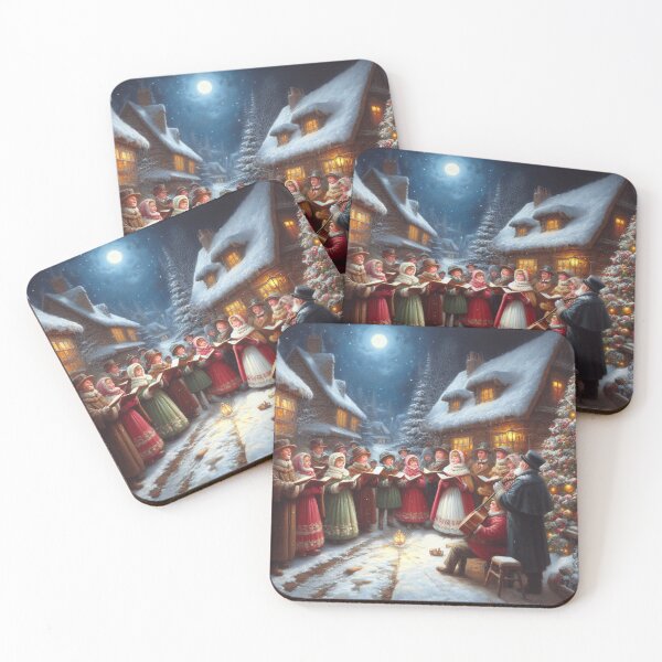 Item preview, Christmas Caroling Scene designed and sold by ecupirate99.