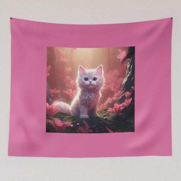 Item preview, Kitten in the Magic Forest designed and sold by Samuelsboro.